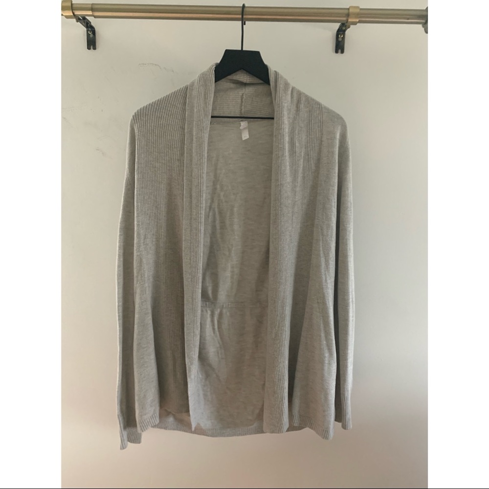 Gray cardigan